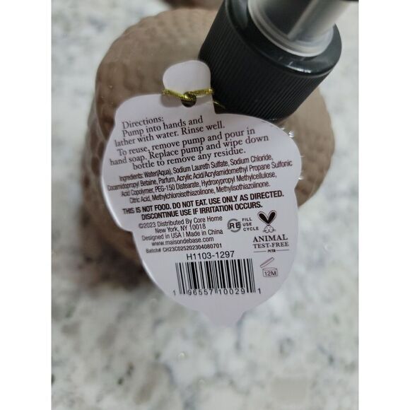 Maison De Base Ecru Owl Soap Fall Maple Pecan Scent  16.9 fl oz NEW - Picture 6 of 6